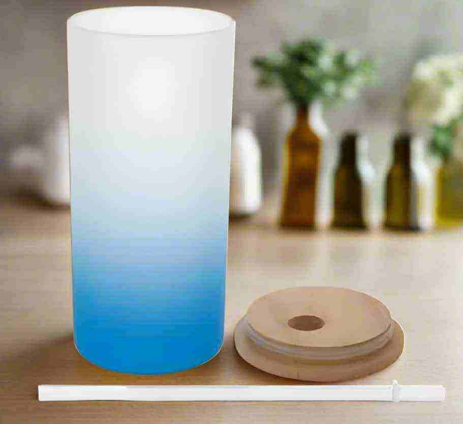 18 oz Frosted Glass Tumbler-Custom Designing Available