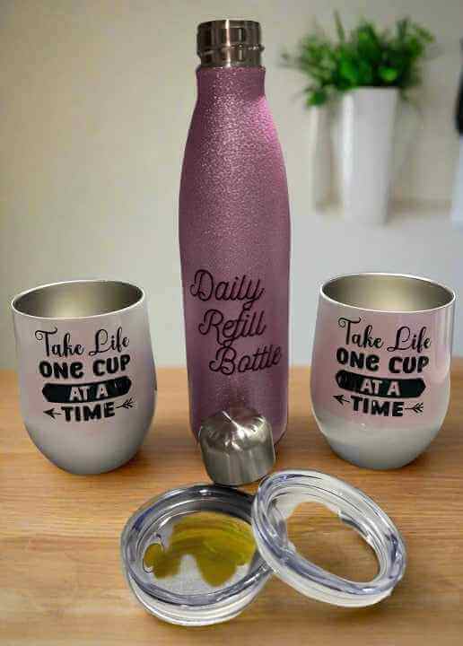 Tumbler and water bottle Gift Set