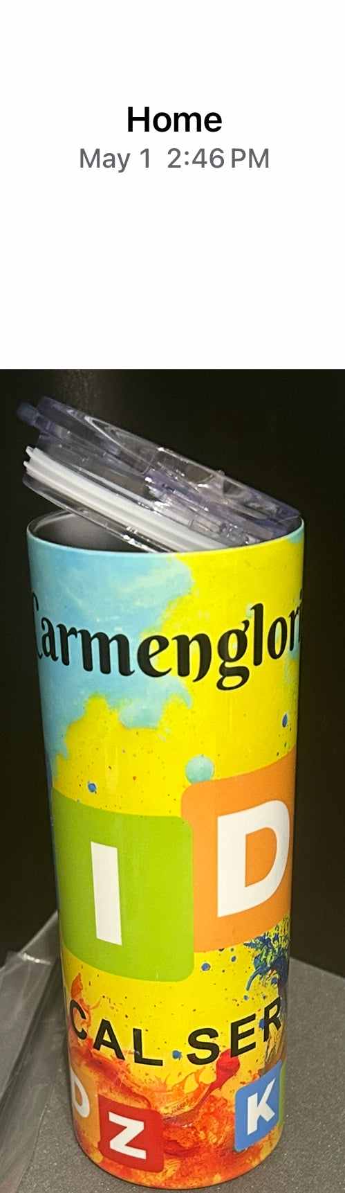 20 oz Skinny Tumbler-Custom Designing Available