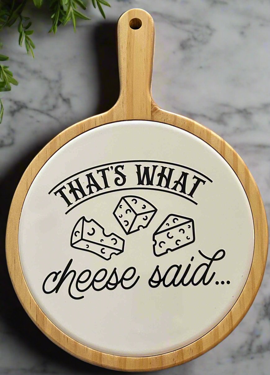 Cheese Board with Ceramic Tile-Custom Designing Available