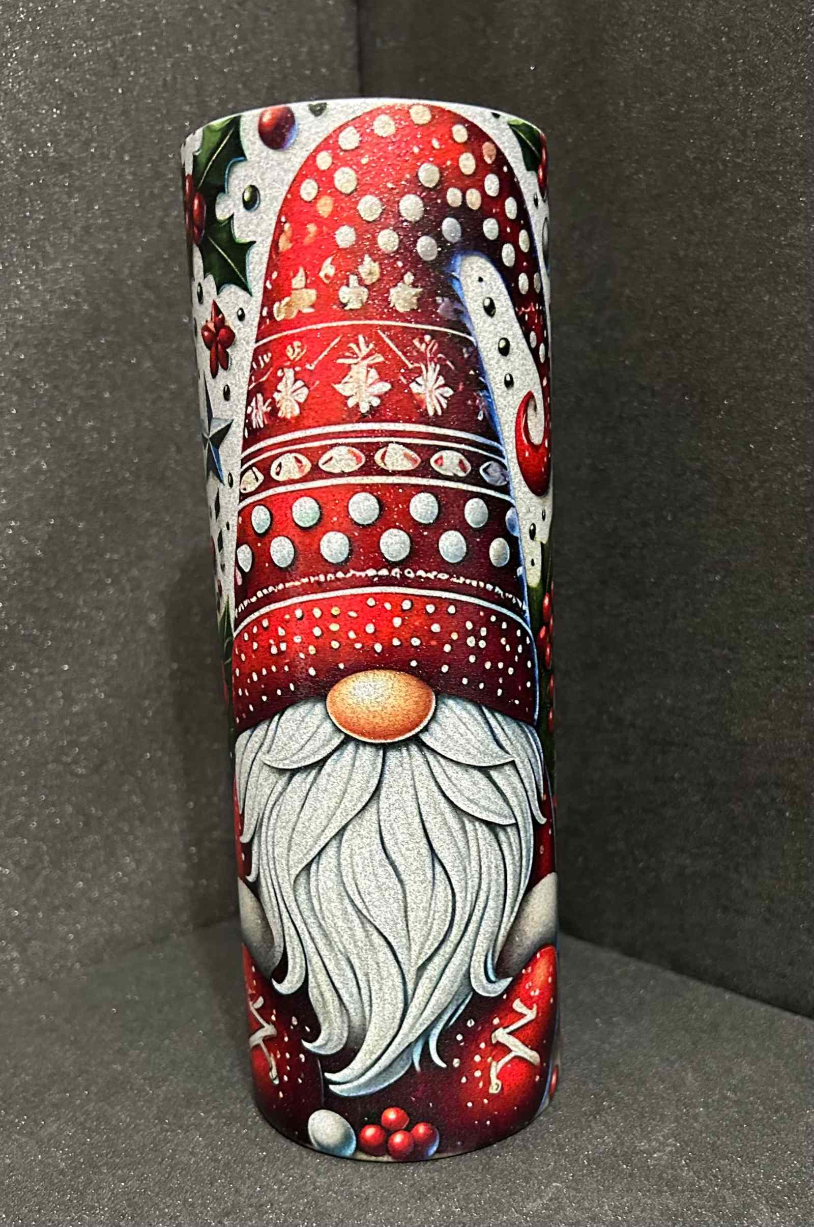 20 oz Silver Glitter Tumbler-Custom Designing Available