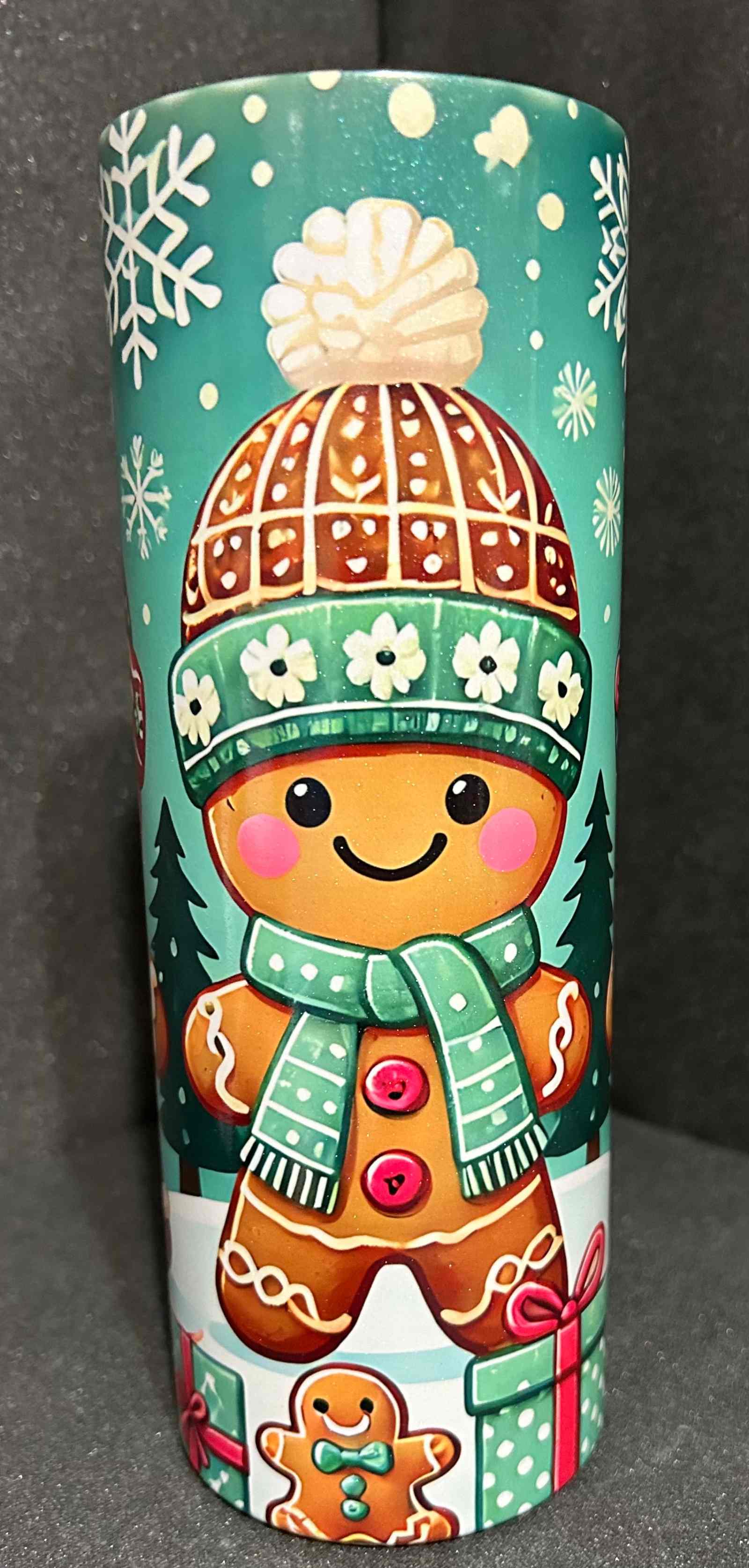 20 oz Skinny Glitter Tumbler-Custom Designing Available