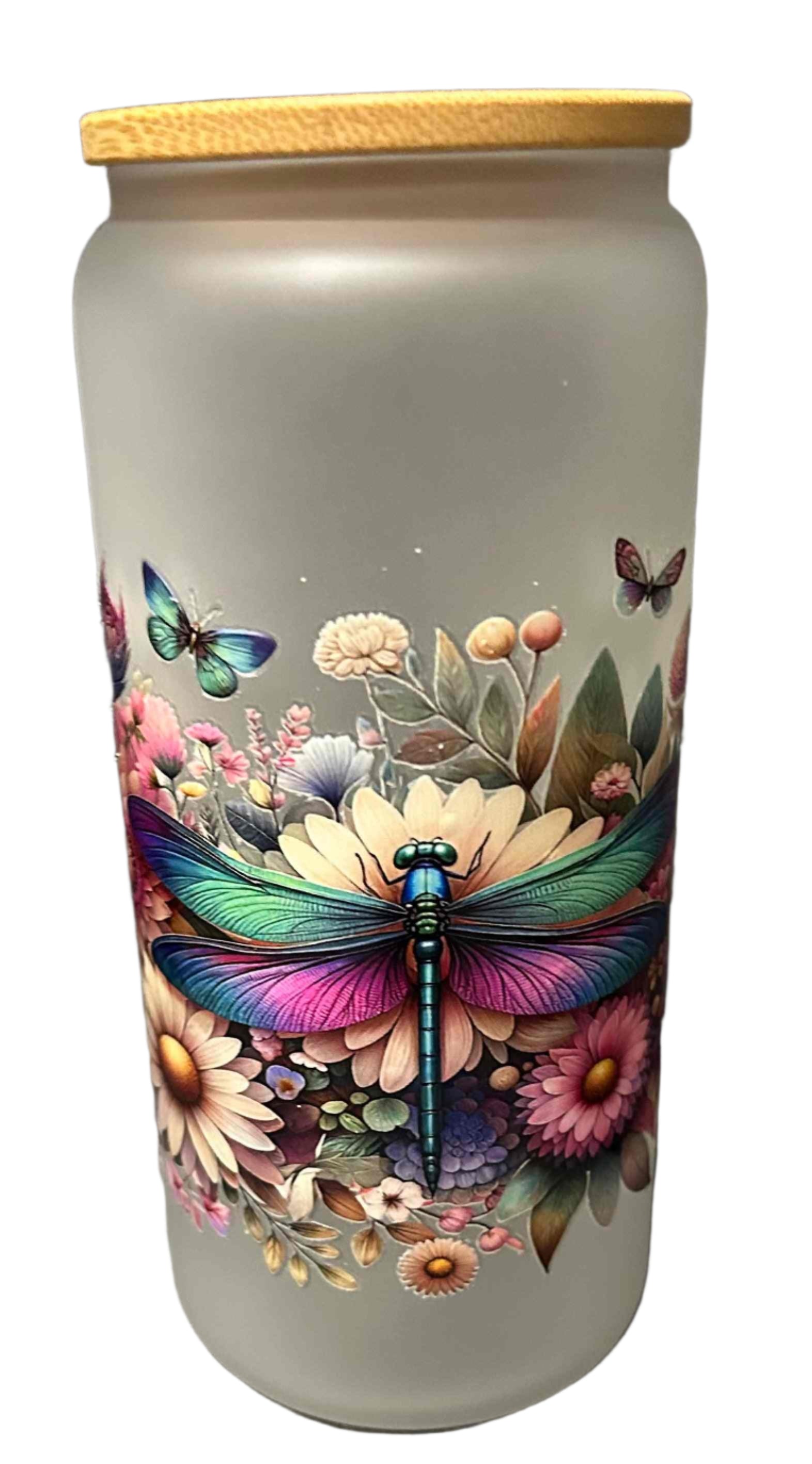 16 oz Frosted Glass Tumblers-Custom Designing Available