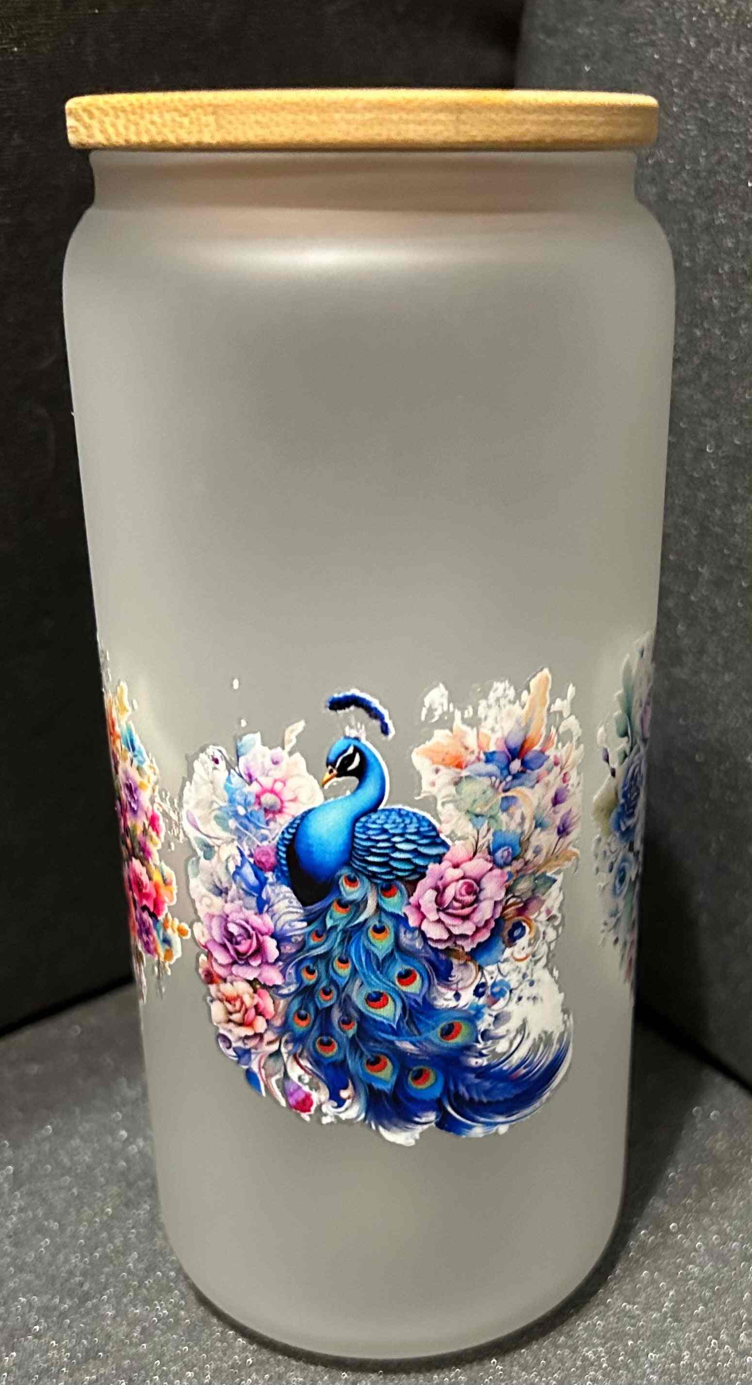 16 oz Frosted Glass Tumblers-Custom Designing Available