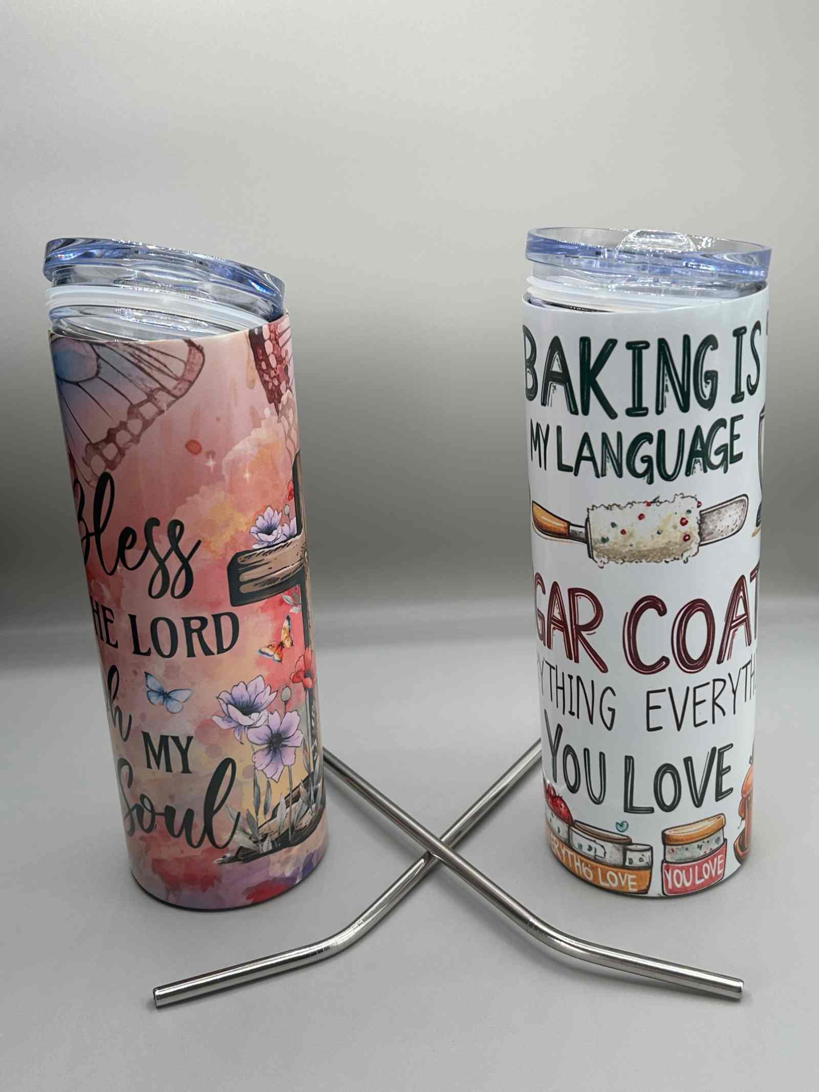 20 oz Skinny Tumbler-Custom Designing Available