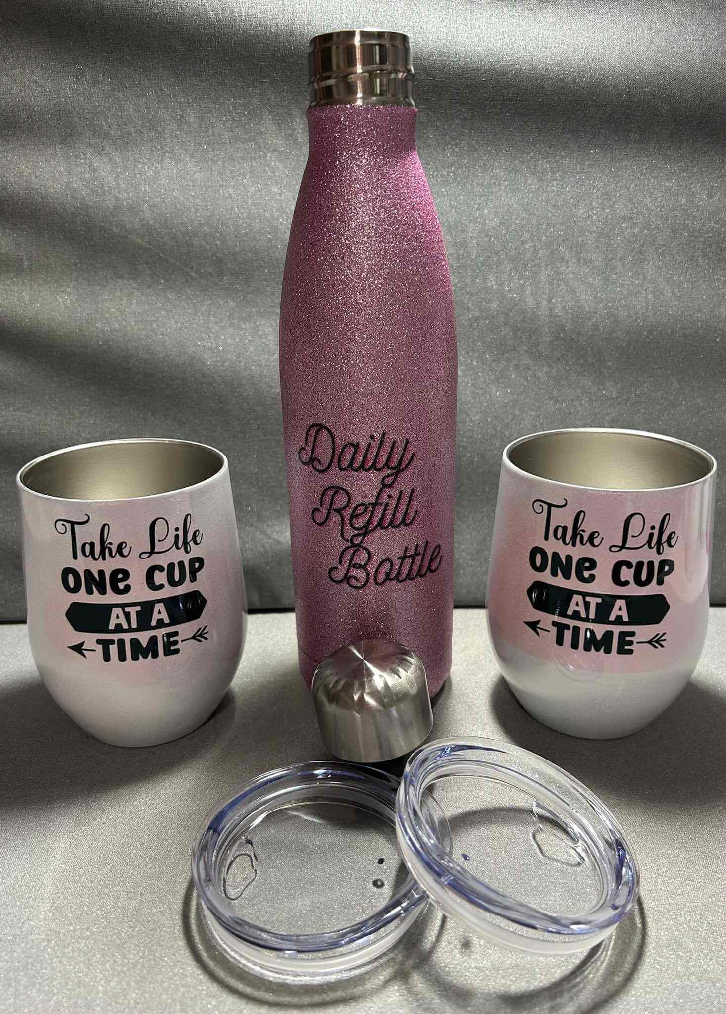 Tumbler and water bottle Gift Set