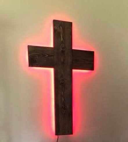 LED Crosses-Various Stains Available