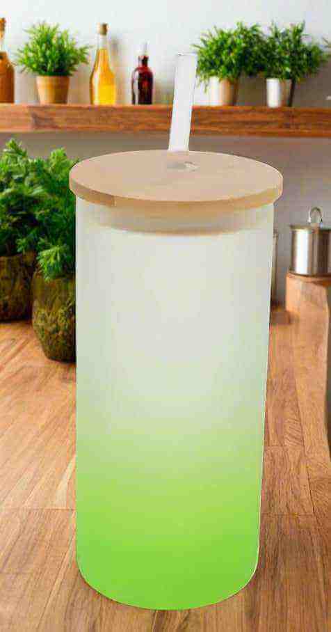 18 oz Frosted Glass Tumbler-Custom Designing Available