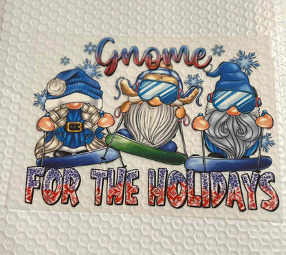 Gnome holiday and season design with festive decorations.