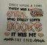 Floral "Once Upon a Time" saying design featuring books and text. cute quote designs