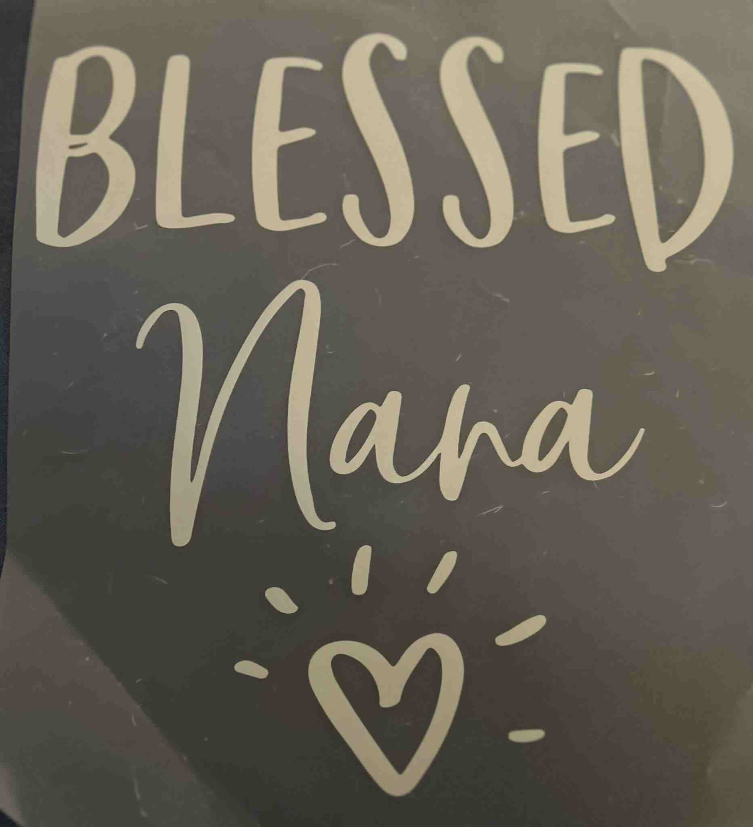 Blessed Nana Saying Design with Heart Illustration cute quote designs