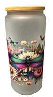 18 oz Frosted Glass Tumbler-Custom Designing Available