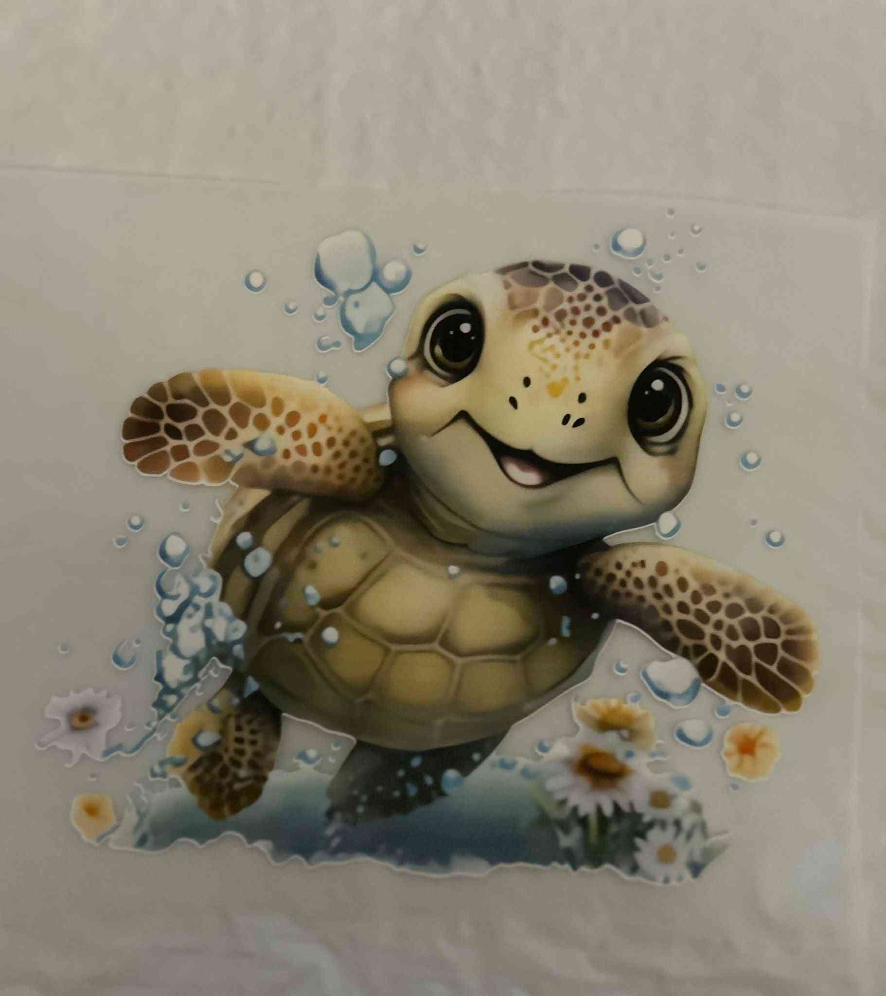 Cute turtle illustration from Animal Designs collection, showcasing intricate animal pattern.