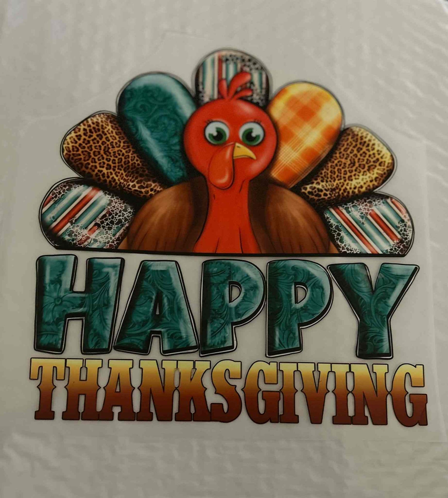 Thanksgiving turkey with &quot;Happy Thanksgiving&quot; design from Holiday &amp; Season collection.