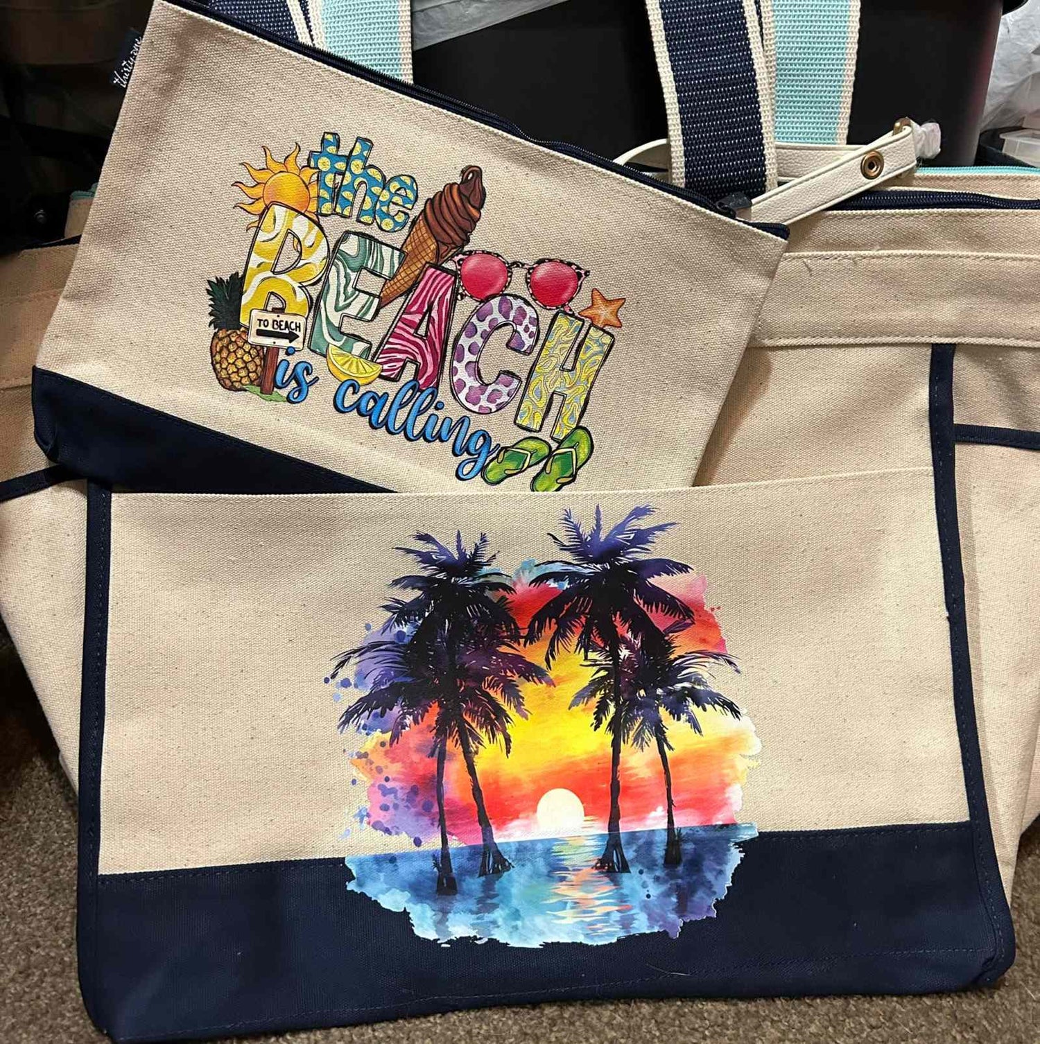 Canvas Tote Bags-Custom Designing Available
