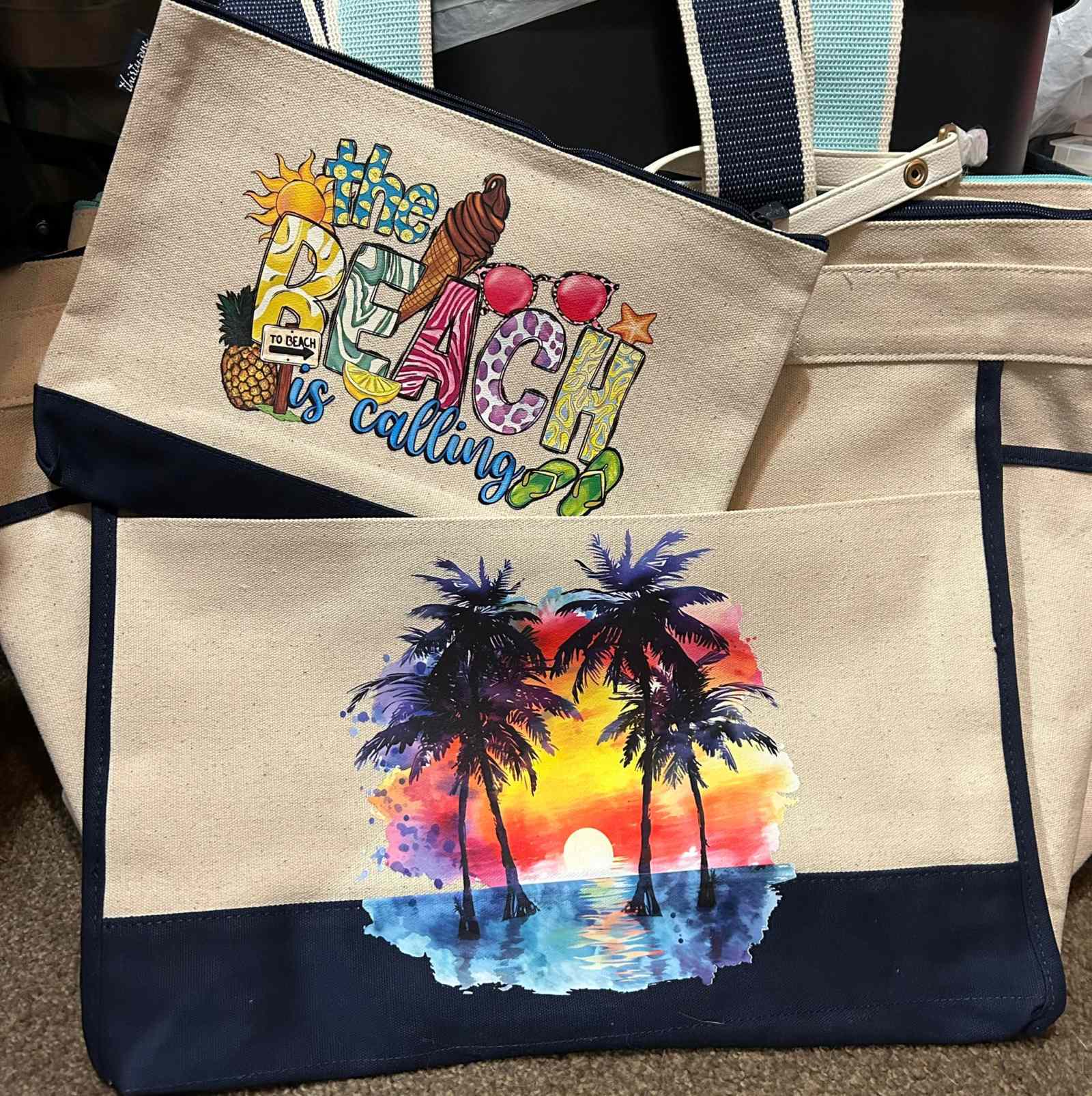 Canvas Tote Bags-Custom Designing Available